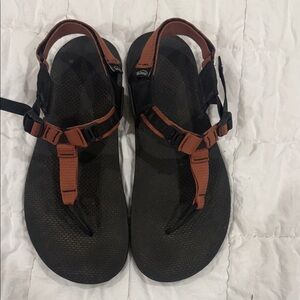 Black and Clay Bedrock Sandals